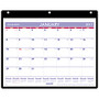 AT-A-GLANCE; Monthly Desk/Wall Calendar, 11 inch; x 8 1/4 inch;, Black, January-December 2017