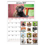 AT-A-GLANCE; Wall Calendar, 15 1/2 inch; x 22 3/4 inch;, 30% Recycled, Puppies, January&ndash;December 2017