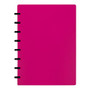 TUL&trade; Custom Note-Taking System Discbound Notebook, Junior Size, Poly Cover, Pink