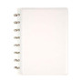 TUL&trade; Custom Note-Taking System Notebook, 6 3/4 inch; x 8 3/4, Junior Size, Narrow Ruled, 60 Pages (30 Sheets), Pearl White