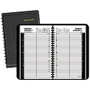AT-A-GLANCE; 30% Recycled Daily Appointment Book, 4 7/8 inch; x 8 inch;, Black, January-December 2017