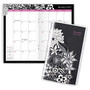 AT-A-GLANCE; Fashion 2-Year Monthly Pocket Planner, 3 5/8 inch; x 6 1/16 inch;, 60% Recycled, FloraDoodle, January 2017 to December 2018