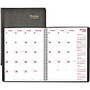 Brownline Monthly Planner - Julian - Daily, Monthly - 1.2 Year - December 2016 till January 2018 - 1 Month Double Page Layout - 8.50 inch; x 11 inch; - Twin Wire - Black - Vinyl - Black - Notes Area, Reference Calendar, Address & Phone Page
