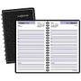 DayMinder; 30% Recycled Daily Appointment Book, 4 7/8 inch; x 8 inch;, Black, January-December 2017