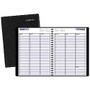 DayMinder; Weekly Appointment Book, 8 inch; x 11 inch;, 30% Recycled, Black, January&ndash;December 2017