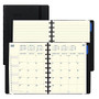 Filofax; Monthly Planner With 40 Removable Note Pages, 10 7/8 inch;H x 8 1/2 inch;W, 30% Recycled, Black, September 2016-December 2017