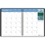 House of Doolittle Earthscapes Monthly Planner - Julian - Monthly - 1.2 Year - December 2016 till January 2018 - 1 Month Double Page Layout - 8.50 inch; x 11 inch; - Wire Bound - Black - Leather - Non-refillable