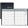 House of Doolittle Monthly Planner - Julian - Monthly - December 2016 till January 2018 - 1 Month Double Page Layout - 8.50 inch; x 11 inch; - Leather - Black