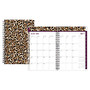 Nicole Miller Weekly/Monthly Planner, 5 inch; x 8 inch;, 50% Recycled, Leopard, January to December 2017