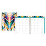 Nicole Miller Wire-O Monthly Planner, 8 inch; x 10 inch;, Isosceles, July 2016 to June 2017