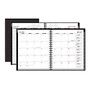 Office Wagon; Brand 14-Month 6 3/4 inch; x 8 3/4 inch; Weekly/Monthly Planner, Black, July 2017 to August 2018