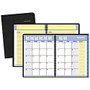 QuickNotes; 30% Recycled Monthly Self-Management System, 6 7/8 inch; x 8 3/4 inch;, Black, January-December 2017