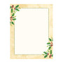 Great Papers!; Holiday-Themed Letterhead Paper, 8 1/2 inch; x 11 inch;, Falling Holly, Pack Of 80