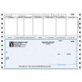 Continuous Payroll Checks For Sage Peachtree;, 9 1/2 inch; x 6 1/2 inch;, 2 Parts, Box Of 250