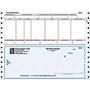 Continuous Payroll Checks For Sage Peachtree;, 9 1/2 inch; x 7 inch;, 3 Parts, Box Of 250
