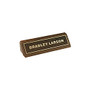 Engraved Desk Sign, Sign With Gold Inlay Letters And Borders, 1 3/4 inch; x 10 1/2 inch;