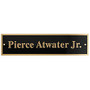 Name & Counter Sign, Nameplate Replacement Plate, 1 3/4 inch; x 7 7/8 inch;