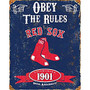 Party Animal Boston Red Sox Embossed Metal Sign