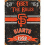 Party Animal San Francisco Giants Embossed Metal Sign