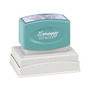 ECO-GREEN Xstamper; Pre-Inked Medium Stamp, N16, 55% Recycled, 1 1/2 inch; x 2 7/16 inch; Impression