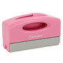 ECO-GREEN Xstamper; Pre-inked Pink Pocket Stamp, 78% Recycled, 1/2 inch; x 1 15/16 inch; Impression