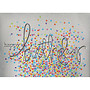 All-Occasion Cards, 7 7/8 inch; x 5 5/8 inch;, Confetti On Silver, Box Of 25