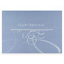 All-Occasion Cards, 7 7/8 inch; x 5 5/8 inch;, Swirls of Happiness, 30% Recycled, Box Of 25