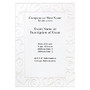 Custom Printed Premium Invitations, 7 3/4 inch; x 5 1/2 inch;, Pearl Swirls & Hearts, Flat, White Matte, Box Of 25