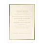 Custom Printed Premium Invitations, Platinum Edge, Flat, 5 1/2 inch; x 7 3/4 inch;, Ecru Matte, Box Of 25