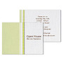 Full-Color Note Card Invitations, Flat, 5 1/2 inch; x 4 1/4 inch;, White Linen, Box Of 10