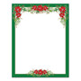 Great Papers! Poinsettia Valance Letterhead, 80 Ct