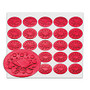 Holiday Seals, Red Wreath, Pack Of 25