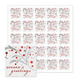 Holiday Seals, Silver & Red Greetings, Pack Of 25