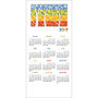 Personalized Calendar Card With Envelope, Sample, 7 7/8 inch; x 5 5/8 inch;, Colorful Seasons