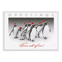 Personalized Customer Appreciation Holiday Cards, FSC Certified, 7 7/8 inch; x 5 5/8 inch;, Cheerful Troop, Box Of 25