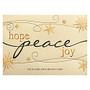 Personalized Front Imprint Holiday Cards, 7 7/8 inch; x 5 5/8 inch;, Copper Snow, 30% Recycled, Box Of 25