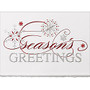 Personalized Holiday Card With Envelope, Sample, 7 7/8 inch; x 5 5/8 inch;, Terrific Snowflake