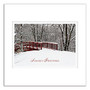 Personalized Holiday Card With Envelope, Sample, 7 7/8 inch; x 5 5/8 inch;, Winter Awaits