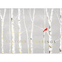 Personalized Holiday Card With Envelope, Sample, 7 7/8 inch; x 5 5/8 inch;, Winter Solitude