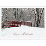 Personalized Holiday Cards With Envelopes, Winter Awaits, 7 7/8 inch; x 5 5/8 inch;, Box Of 25
