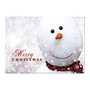 Personalized Holiday Cards, FSC Certified, 7 inch; x 5 inch;, 10% Recycled, Christmas Snowman, Box Of 25