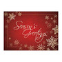 Personalized Holiday Cards, FSC Certified, 7 inch; x 5 inch;, 10% Recycled, Season's Greetings Snowflake, Box Of 25