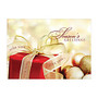 Personalized Identity Greeting Holiday Cards, 5 5/8 inch; x 7 7/8 inch;, Golden Inspiration, Box Of 25