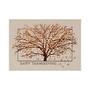 Personalized Thanksgiving Cards With Envelopes, FSC Certified, 7 7/8 inch; x 5 5/8 inch;, 30% Recycled, Autumn Tree, Box Of 25