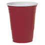 Solo; Plastic Party Cups, 16 Oz., Red, Box Of 50
