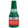 2000 PLUS; Self-Inking Stamp Re-Ink Fluid, 1 Oz., Green