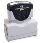 ACCU-STAMP; 2 Pre-Inked Return-Address Shutter Stamp, With Microban;, 15/16 inch; x 1 15/16 inch;