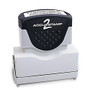 ACCU-STAMP; 2 Pre-Inked Return-Address Shutter Stamp, With Microban;, 3/8 inch; x 1 7/8 inch;