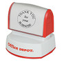 Office Wagon; Brand Pre-Inked Stamp, 1 9/16 inch; Diameter Impression