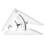 Pacific Arc Adjustable Acrylic Triangle, 8 inch;, Topaz